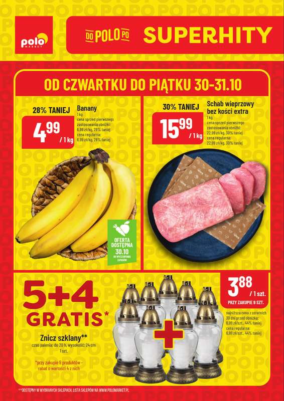 POLOmarket - gazetka promocyjna Super hity na weekend od czwartku 30.10 do pi膮tku 31.10 POLOmarket - gazetka promocyjna Super hity na weekend od czwartku 30.10 do pi膮tku 31.10