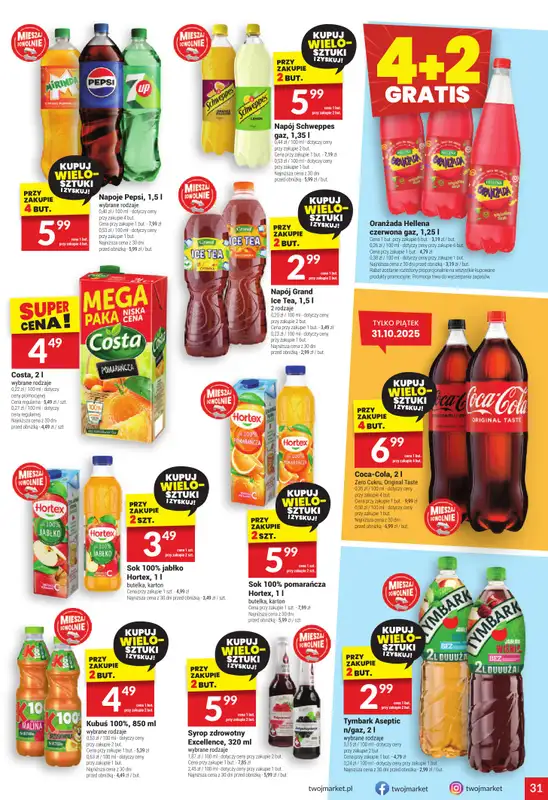 Twój Market - gazetka promocyjna Gazetka od środy 29.10 do wtorku 04.11 - strona 32