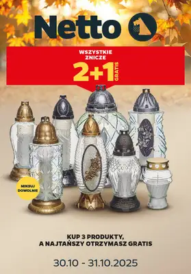 #ZNICZE - gazetka promocyjna Netto I Wszystkich Świętych od poniedziałku 27.10 do piątku 31.10 #ZNICZE - gazetka promocyjna Netto I Wszystkich Świętych od poniedziałku 27.10 do piątku 31.10