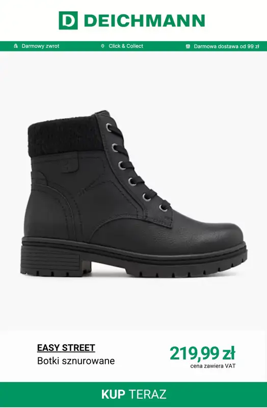 Deichmann - gazetka promocyjna Komfortowe botki od piątku 31.10  - strona 7