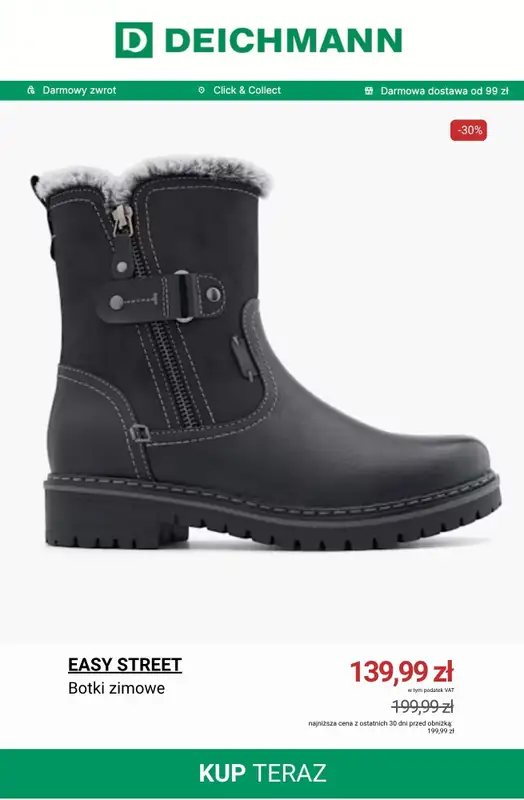 Deichmann - gazetka promocyjna Komfortowe botki od piątku 31.10  - strona 2