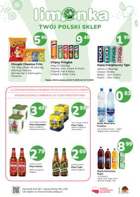 Limonka - gazetka promocyjna Plakat promocyjny od czwartku 06.11 do niedzieli 16.11