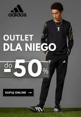 Adidas - gazetka promocyjna Outlet dla niego do -50% od czwartku 30.10 do poniedziałku 10.11 Adidas - gazetka promocyjna Outlet dla niego do -50% od czwartku 30.10 do poniedziałku 10.11