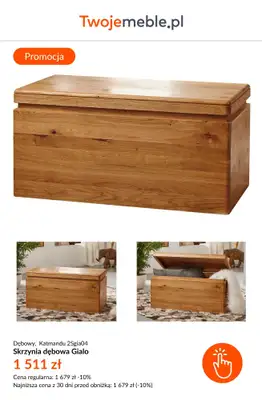 BEST SALE - gazetka promocyjna Twoje Meble | Do -25% na meble DREWNIANE od czwartku 30.10  - strona 6 BEST SALE - gazetka promocyjna Twoje Meble | Do -25% na meble DREWNIANE od czwartku 30.10  - strona 6