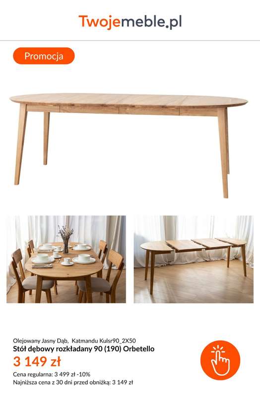 BEST SALE - gazetka promocyjna Twoje Meble | Do -25% na meble DREWNIANE od czwartku 30.10  - strona 3