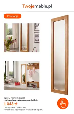 BEST SALE - gazetka promocyjna Twoje Meble | Do -25% na meble DREWNIANE od czwartku 30.10  - strona 8 BEST SALE - gazetka promocyjna Twoje Meble | Do -25% na meble DREWNIANE od czwartku 30.10  - strona 8