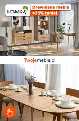 BEST SALE - gazetka promocyjna Twoje Meble | Do -25% na meble DREWNIANE od czwartku 30.10 