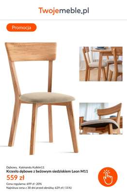 BEST SALE - gazetka promocyjna Twoje Meble | Do -25% na meble DREWNIANE od czwartku 30.10  - strona 5