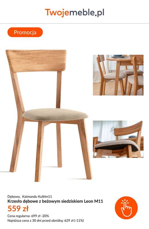 BEST SALE - gazetka promocyjna Twoje Meble | Do -25% na meble DREWNIANE od czwartku 30.10  - strona 5