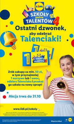 Lidl - gazetka promocyjna Oferta od czwartku od czwartku 30.10 do piątku 31.10 - strona 23