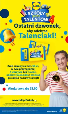 Lidl - gazetka promocyjna Oferta od czwartku od czwartku 30.10 do piątku 31.10 - strona 23 Lidl - gazetka promocyjna Oferta od czwartku od czwartku 30.10 do piątku 31.10 - strona 23