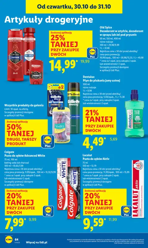 Lidl - gazetka promocyjna Oferta od czwartku od czwartku 30.10 do piątku 31.10 - strona 68