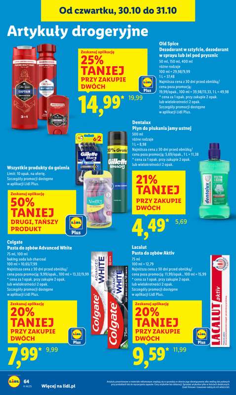 Lidl - gazetka promocyjna Oferta od czwartku od czwartku 30.10 do pi膮tku 31.10 - strona 68 Lidl - gazetka promocyjna Oferta od czwartku od czwartku 30.10 do pi膮tku 31.10 - strona 68