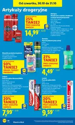 Lidl - gazetka promocyjna Oferta od czwartku od czwartku 30.10 do piątku 31.10 - strona 68 Lidl - gazetka promocyjna Oferta od czwartku od czwartku 30.10 do piątku 31.10 - strona 68
