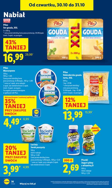 Lidl - gazetka promocyjna Oferta od czwartku od czwartku 30.10 do pi膮tku 31.10 - strona 40 Lidl - gazetka promocyjna Oferta od czwartku od czwartku 30.10 do pi膮tku 31.10 - strona 40