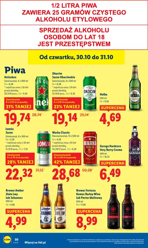 Lidl - gazetka promocyjna Oferta od czwartku od czwartku 30.10 do piątku 31.10 - strona 54