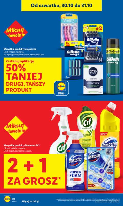 Lidl - gazetka promocyjna Oferta od czwartku od czwartku 30.10 do pi膮tku 31.10 - strona 22 Lidl - gazetka promocyjna Oferta od czwartku od czwartku 30.10 do pi膮tku 31.10 - strona 22