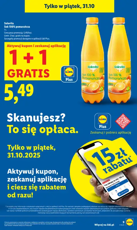 Lidl - gazetka promocyjna Oferta od czwartku od czwartku 30.10 do piątku 31.10 - strona 9