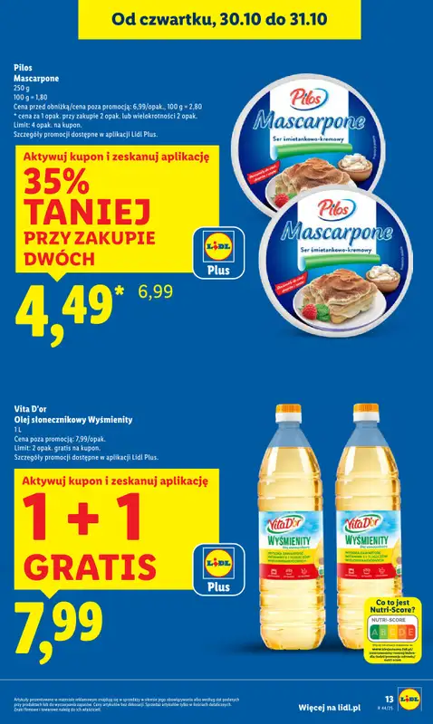 Lidl - gazetka promocyjna Oferta od czwartku od czwartku 30.10 do piątku 31.10 - strona 13
