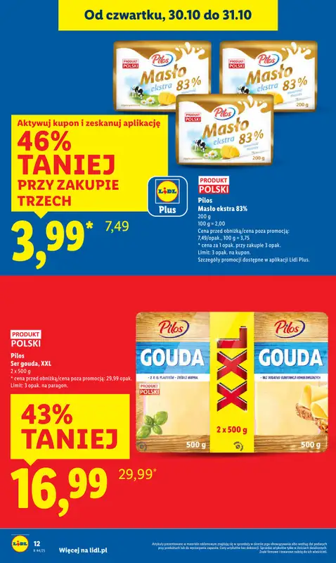 Lidl - gazetka promocyjna Oferta od czwartku od czwartku 30.10 do piątku 31.10 - strona 12