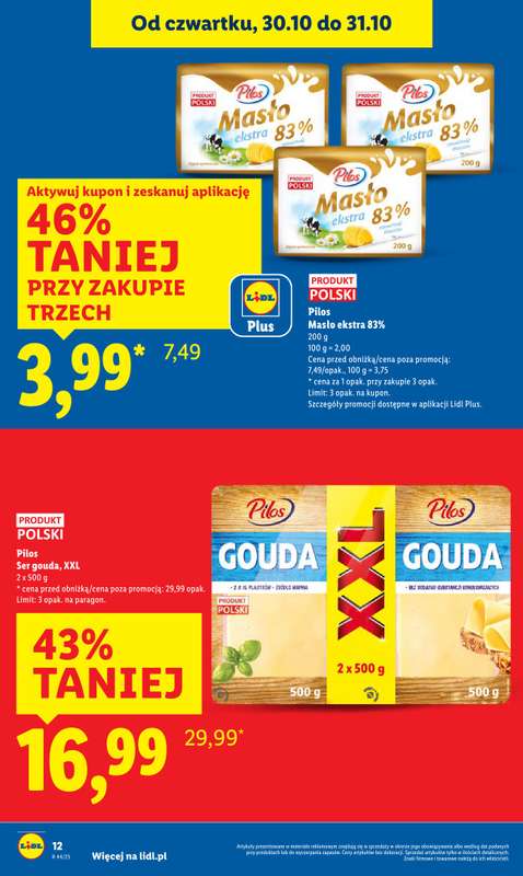 Lidl - gazetka promocyjna Oferta od czwartku od czwartku 30.10 do pi膮tku 31.10 - strona 12 Lidl - gazetka promocyjna Oferta od czwartku od czwartku 30.10 do pi膮tku 31.10 - strona 12