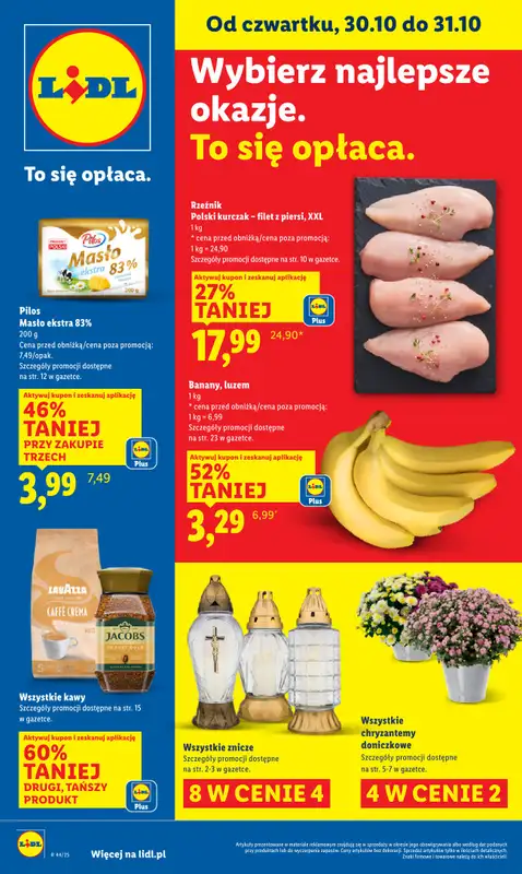 Lidl - gazetka promocyjna Oferta od czwartku od czwartku 30.10 do piątku 31.10