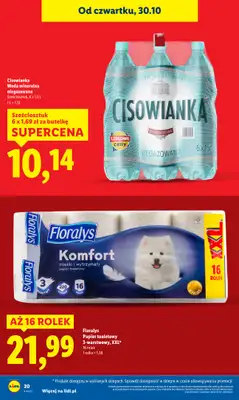 Lidl - gazetka promocyjna Oferta od czwartku od czwartku 30.10 do piątku 31.10 - strona 20 Lidl - gazetka promocyjna Oferta od czwartku od czwartku 30.10 do piątku 31.10 - strona 20