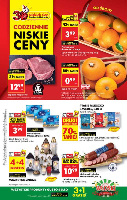 Biedronka - gazetka promocyjna Od 艣rody, Z lad膮 tradycyjn膮 od 艣rody 29.10 do 艣rody 05.11 Biedronka - gazetka promocyjna Od 艣rody, Z lad膮 tradycyjn膮 od 艣rody 29.10 do 艣rody 05.11