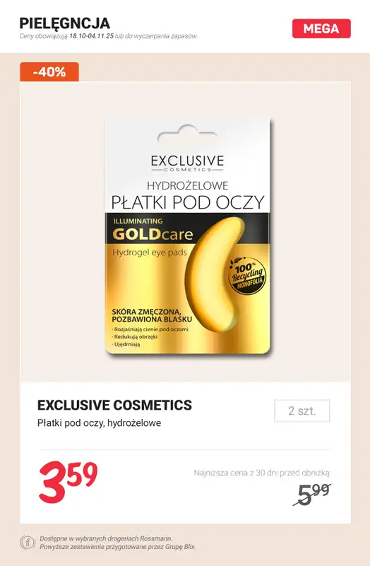 Rossmann - gazetka promocyjna Produkty min. 40% TANIEJ od soboty 01.11 do wtorku 04.11 - strona 15