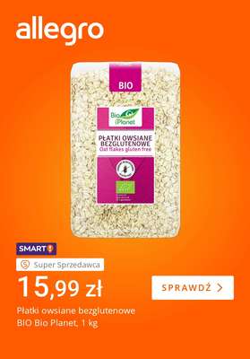 Płatki owsiane bezglutenowe BIO Bio Planet, 1 kg