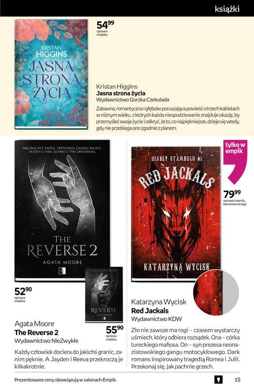Empik - gazetka promocyjna Tom kultury: książki od środy 29.10 do wtorku 11.11 - strona 15