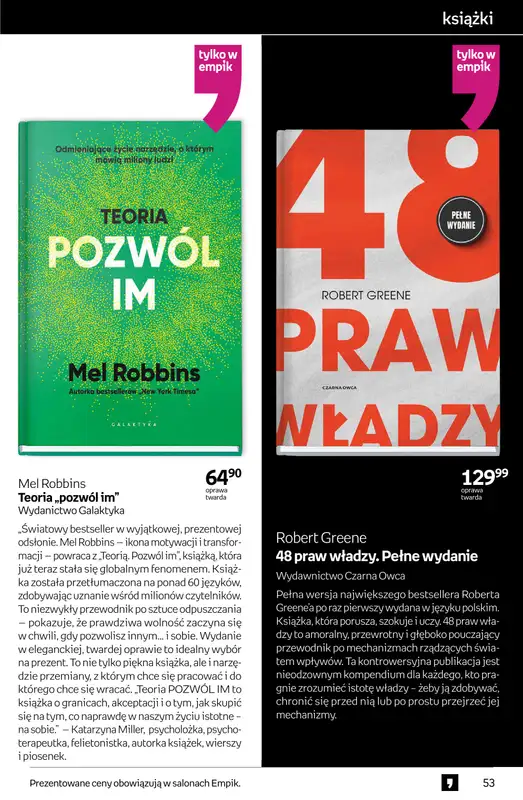 Empik - gazetka promocyjna Tom kultury: książki od środy 29.10 do wtorku 11.11 - strona 53