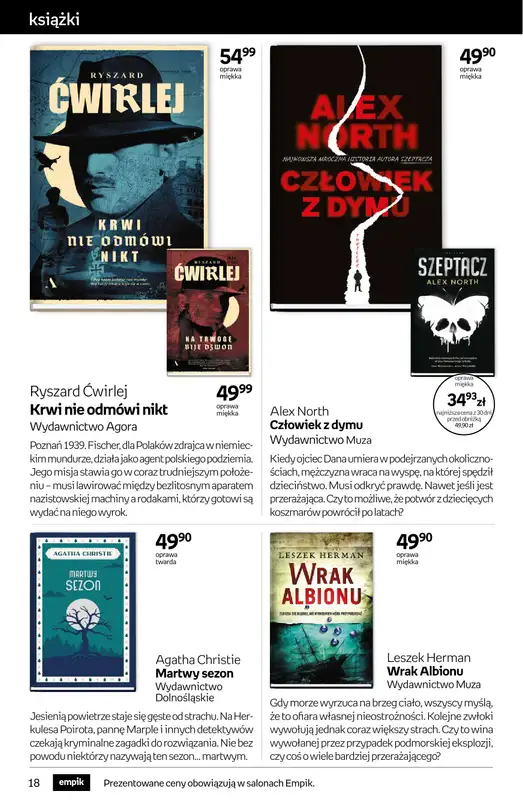 Empik - gazetka promocyjna Tom kultury: książki od środy 29.10 do wtorku 11.11 - strona 18