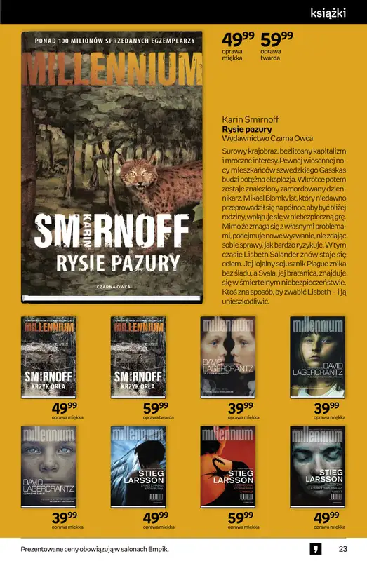 Empik - gazetka promocyjna Tom kultury: książki od środy 29.10 do wtorku 11.11 - strona 23
