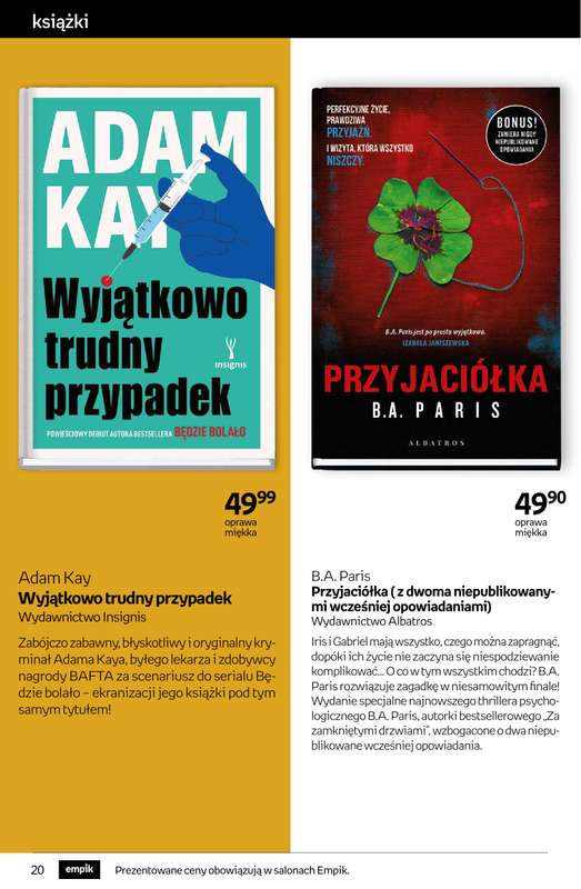 Empik - gazetka promocyjna Tom kultury: książki od środy 29.10 do wtorku 11.11 - strona 20