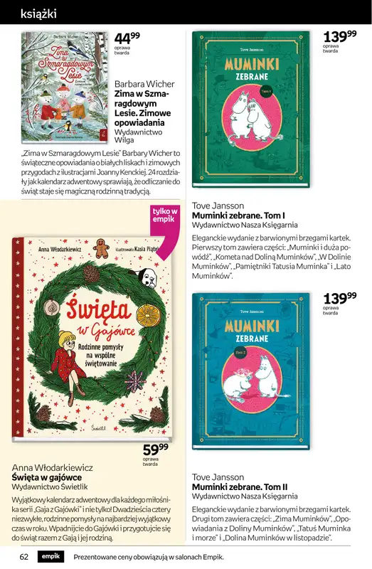 Empik - gazetka promocyjna Tom kultury: książki od środy 29.10 do wtorku 11.11 - strona 62