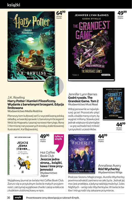 Empik - gazetka promocyjna Tom kultury: książki od środy 29.10 do wtorku 11.11 - strona 30