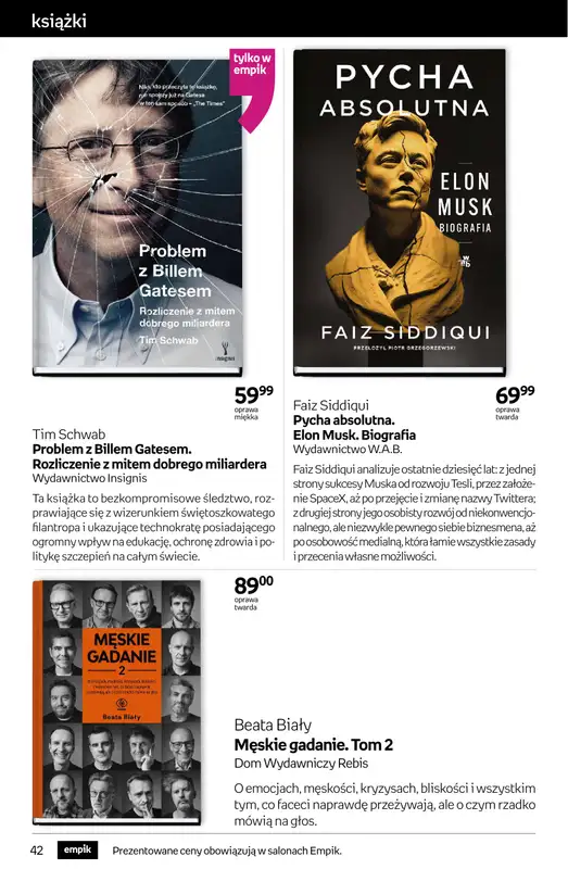 Empik - gazetka promocyjna Tom kultury: książki od środy 29.10 do wtorku 11.11 - strona 42
