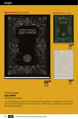 Empik - gazetka promocyjna Tom kultury: książki od środy 29.10 do wtorku 11.11 - strona 38 Empik - gazetka promocyjna Tom kultury: książki od środy 29.10 do wtorku 11.11 - strona 38