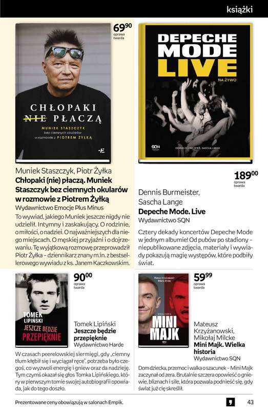 Empik - gazetka promocyjna Tom kultury: książki od środy 29.10 do wtorku 11.11 - strona 43