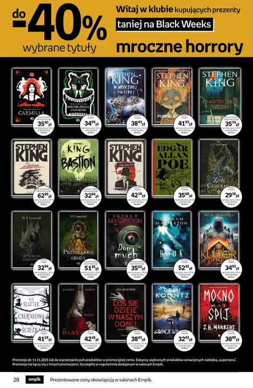 Empik - gazetka promocyjna Tom kultury: książki od środy 29.10 do wtorku 11.11 - strona 28