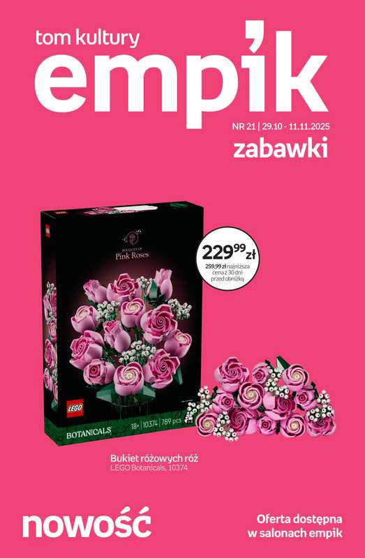 Empik - gazetka promocyjna Tom kultury: zabawki od środy 29.10 do wtorku 11.11