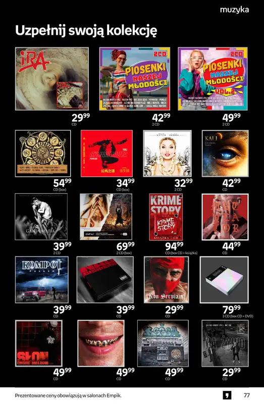 Empik - gazetka promocyjna Tom kultury: muzyka od środy 29.10 do wtorku 11.11 - strona 10