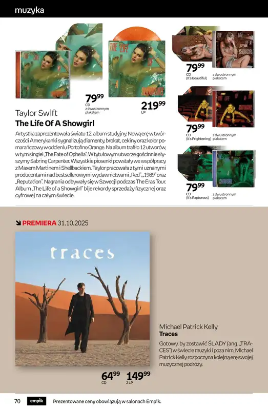 Empik - gazetka promocyjna Tom kultury: muzyka od środy 29.10 do wtorku 11.11 - strona 3