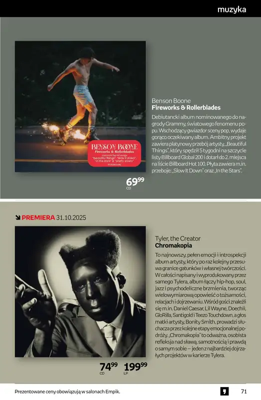 Empik - gazetka promocyjna Tom kultury: muzyka od środy 29.10 do wtorku 11.11 - strona 4