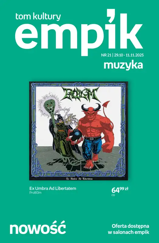 Empik - gazetka promocyjna Tom kultury: muzyka od środy 29.10 do wtorku 11.11