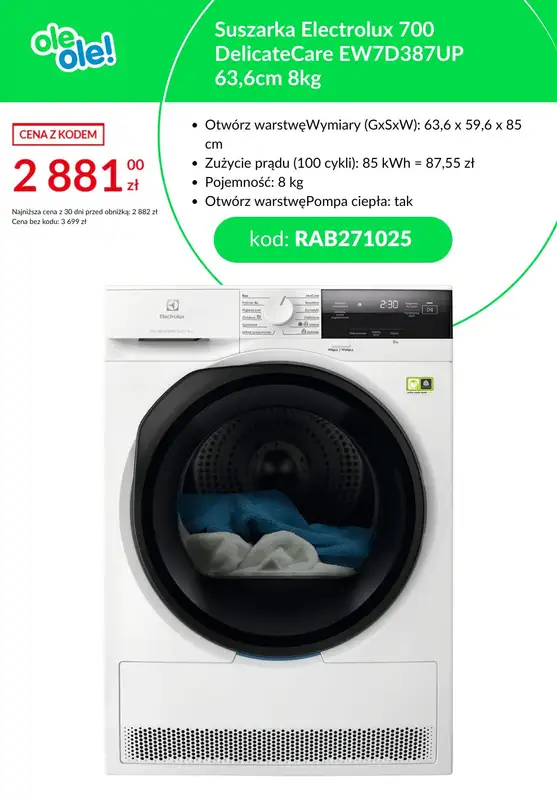 BEST SALE - gazetka promocyjna OleOle! | Dni spadających cen! od czwartku 30.10  - strona 8