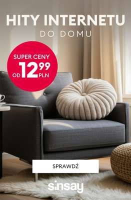 Sinsay - gazetka promocyjna HITY INTERNETU do domu - od 12,99 PLN od soboty 01.11 do piątku 07.11