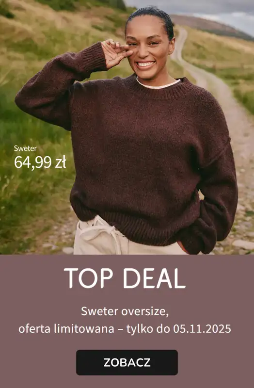 bonprix - gazetka promocyjna TOP DEAL - Sweter za 64,99 zł  