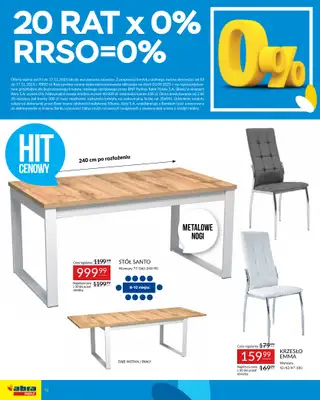 Abra Meble - gazetka promocyjna Moc promocji - stoły i krzesła w super cenach od poniedziałku 03.11 do poniedziałku 17.11 - strona 14 Abra Meble - gazetka promocyjna Moc promocji - stoły i krzesła w super cenach od poniedziałku 03.11 do poniedziałku 17.11 - strona 14